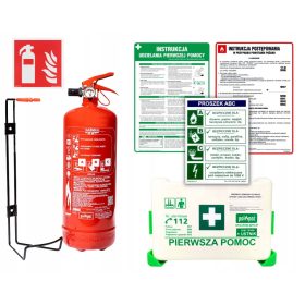 Estintore a polvere 2kg GP2x ABC, appendino, certificati