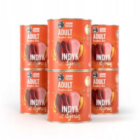  John Cibo per cani Linea Pumpkin Tacchino con zucca 6x800 g