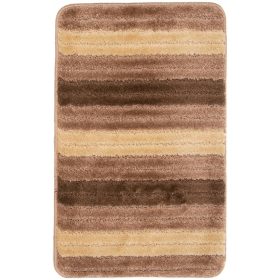  Tappeti BAGNO strisce 3D ANTISCIVOLO, beige