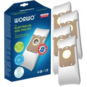  Worwo ELMB01K Sacchetti per aspirapolvere sintetici, 4 pz
