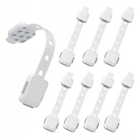    Protezione per mobili Flurysar per ante dei cassetti, bianca, 8 pezzi