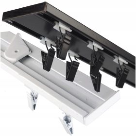    Bastone per tende doppio binario da soffitto in ALLUMINIO 2,0 m