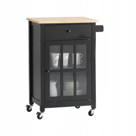  SoBuy FKW98-SCH carrello da cucina 63x46x88 cm nero