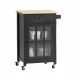  SoBuy FKW98-SCH carrello da cucina 63x46x88 cm nero