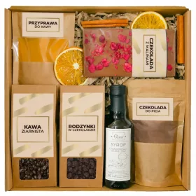  CESTINO REGALO SET CAFFÈ CIOCCOLATO regalo regalo