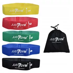 SET DI 5 NASTRI FITNESS IN MATERIALE MINI FASCIA