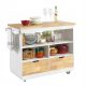  SoBuy mobile da cucina bianco 55 x 110 x 91 cm colore frontale: faggio chiaro