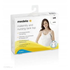  Maglietta allattamento Medela S/M, cotone, senza maniche