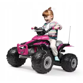  PEG PEREGO CORRAL T-REX PINK QUAD da bambina