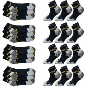   12x calzini da lavoro WORK EKO SHORT, robusti, lunghi fino alla caviglia, in spugna polacca