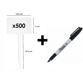  Placca autoportante bianca 105 x 22 cm 500 pz.