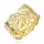  ANELLO nuziale FIORI TRAFORATI IN ORO 333 r19