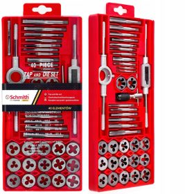 Set di maschi e filiere Schmith SQNG-02 40 pezzi