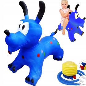    PLUTO MAGLIONE PER BAMBINI CANE DA SALTO IN GOMMA FORTRADE + PIEDE POMPA A MANO PER GINNASTICA GINNASTICA PALLINE PISCINA MATERASSO