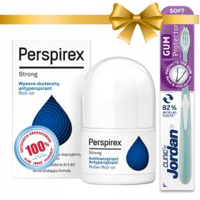   Perspirex Strong 20 ml + Spazzolino Jordan GRATIS! Antipersistante per 5 Giorni di Freschezza