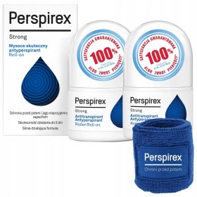   Perspirex Strong Set: 2x20 ml con Fascia Omaggio - Antitraspirante per Pelle Normale