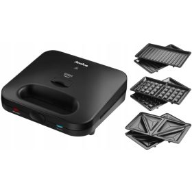  AMICA SMK4011 WAFFLE MAKER PANINI GRILL 3 IN 1