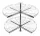  CRUISE Ripiano angolare girevole 3/4 750 con freno, bianco