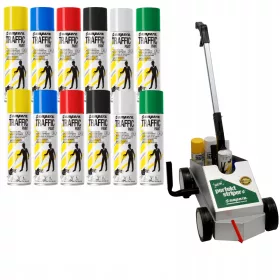   Vernice geodetica Ampere bianca, nera, rossa, blu, verde, gialla 500 ml