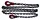 Ancoraggio a catena con ganci 22.4kN 2.24T L=5.5M