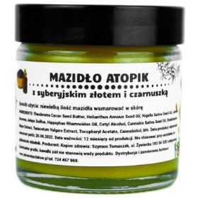   Crema ATOPIK con Ingredienti Siberiani e Cumino Nero - 60 ml in Vasetto di Vetro Ecologico