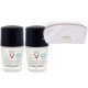 Antitraspirante Roll-On VICHY HOMME 48H Protezione Antimacchia - Doppio Pack con Cosmetica Omaggio
