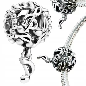    CHARMS Ciondolo Nota Adoro le note musicali Alta qualità s925
