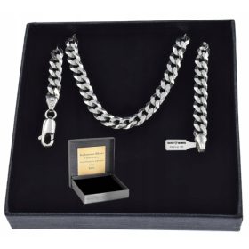  CATENA IN ARGENTO 925, 5 MM. + INCISIONE