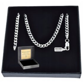  CATENA IN ARGENTO 925, 3,8 MM. + INCISIONE