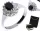  Anello in argento* marchesa nera* zirconi* regalo per ragazze* 18 anni LgSP543