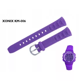  CINTURINO IN SILICONE PER OROLOGIO XONIX KM006, viola