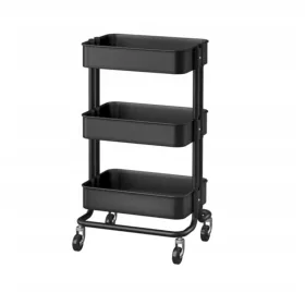  Carrello da cucina Ikea Råskog su ruote 45x35x78 cm nero