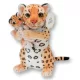  PANTERA CON BAMBINO gatto, PELUCHE, seduto, MASCOTTE