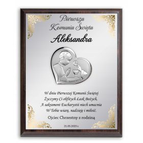  REGALA QUADRO SOUVENIR DI COMUNIONE IN SCATOLA DECORATIVA