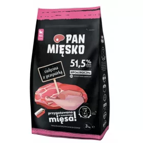  Pan Meat di vitello con quaglia 3kg per cuccioli