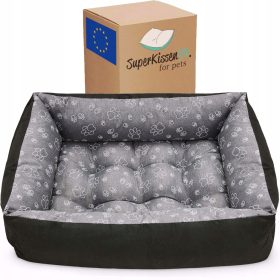    Box per cani Superkissen24 sfumature di grigio 60 cm x 45 cm