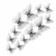  Farfalle con magneti adesivi 3D per ghirlanda da parete