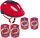  Casco da bicicletta rosso Spider-Man Seven 9057 + set di protezioni Marvel 9063 universali