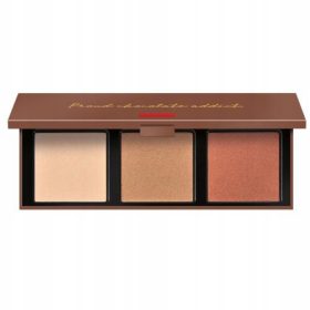    Palette di illuminanti pressati Pupa Zero Calorie Chocolate, mix di tonalità 002 Caramel Chocolate