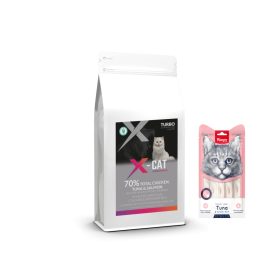  X-cat GF sterile. pollo tonno salmone 5KG+EZZYGROOM