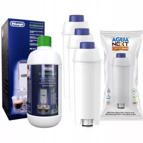    Filtri per macchina da caffè Agua Next, 3 pz + decalcificante 500 ml