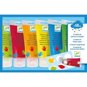  Colori a dita Djeco 6 pz. x 75 ml
