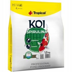  Tropical Koi Spirulina Pellet M mangime per pesci 1,5 kg
