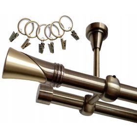    BASTONE PER TENDE DA SOFFITTO DOPPIO IN METALLO Fi19+19/300cm