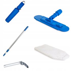   Inserto per scopa piatta Raypath Cuscino per pavimento bianco Bagnato, senza aloni