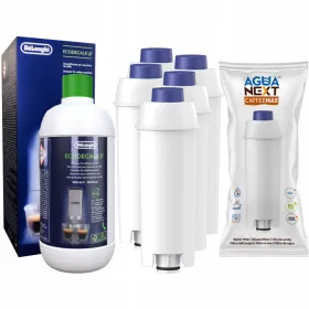    Decalcificante Delonghi + 5 filtri Agua Next per macchina da caffè Delonghi