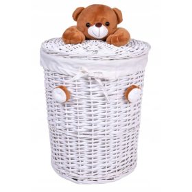  Cestino portagiochi Gockowiak 40 l 36 x 43 x 34 cm bianco