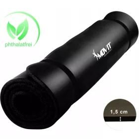 Tappetino per esercizi Movit 190 cm x 100 cm nero