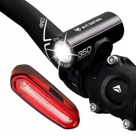    Illuminazione per bicicletta serie Evi o-LIGHT pro line batteria da 350 lm + Illuminazione per bicicletta serie Evi iLIGHT pro batteria da 120 lm