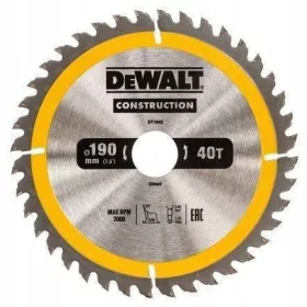  Disco da taglio DeWalt DT1945-QZ 190 x 30 mm 40 denti
